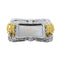 Deco Silver Metal Rectangle Serving Tray Set of 3 Pcs Crafted Handles 48*34/41*28.5/35*24 cm (Ctn Box 12 units)