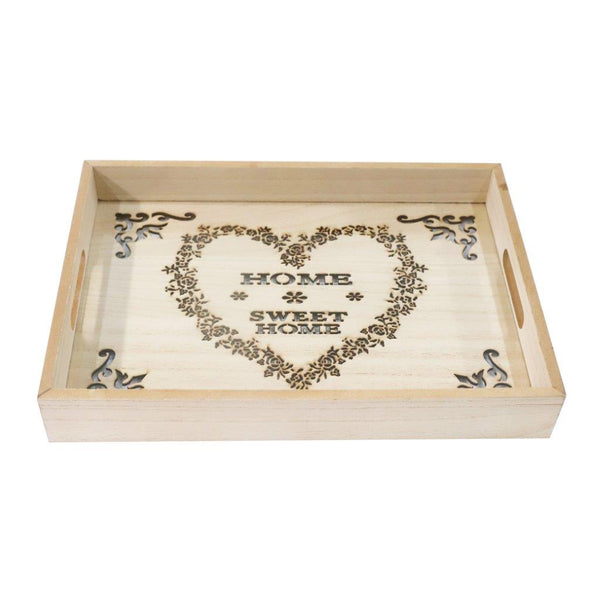Abstract Deco Food Tray MDF Rectangle Serving Tray Set of 2 Pcs 30*40/25*35 cm (Ctn Box 12 units)