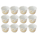 Ceramic Coffee Cawa Shafee Cup Set of 12 Pcs Abstract Print 80CC (Ctn Box 24 units)