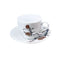 Ceramic Coffee Cup and Saucer Set of 6 Pcs Abstract Print Design 85CC/11 cm (Ctn Box 24 units)