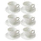 Ceramic Coffee Cup and Saucer Set of 6 Pcs Plain Design 85CC/11 cm (Ctn Box 24 units)