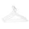 Colourful Plastic Wardrobe Cloth Hangers Pack of 3 Pcs 42*23 cm (Ctn Box 40 units)