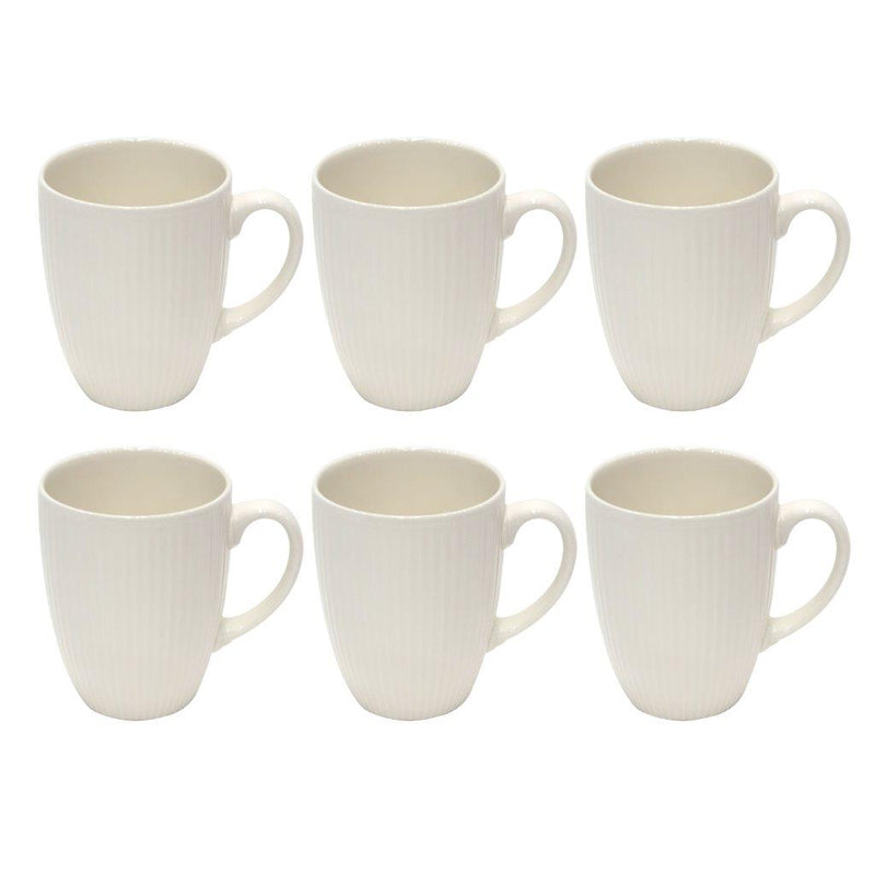 Ceramic Coffee Mug Set of 6 Pcs with Box White & Tableware 9*11 cm (Ctn Box 12 units)