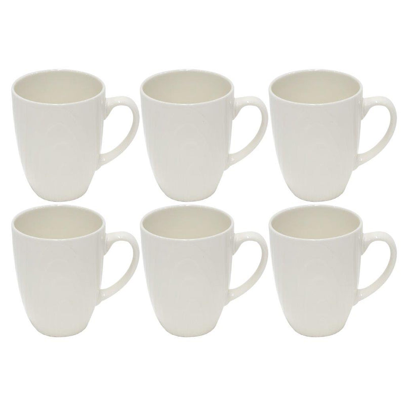 Ceramic Coffee Mug Set of 6 Pcs with Box White & Tableware 9*11 cm (Ctn Box 12 units)