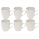 Ceramic Coffee Mug Set of 6 Pcs with Box White & Tableware 8*10 cm (Ctn Box 12 units)