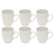 Ceramic Coffee Mug Set of 6 Pcs with Box White & Tableware 8*10 cm (Ctn Box 12 units)