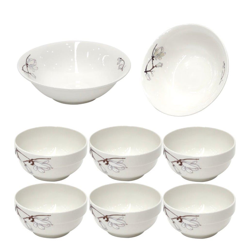 Ceramic Dinnerware Serveware Abstract Pattern Bowl Set of 7 Pcs 7pcs set (4.5"/8") (Ctn Box 12 units)