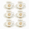 Ceramic Tea Cup and Saucer Set of 6 Pcs Abstract Print Design 200 ml/14 cm (Ctn Box 12 units)