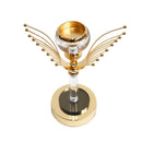 Satin Gold Elegant Metal Candleholder Wedding Table Centrepiece 34*12 cm (Ctn Box 12 units)