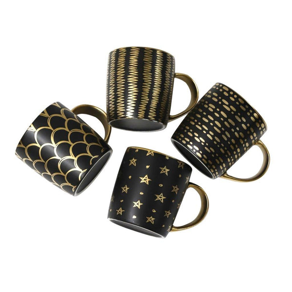 Ceramic Coffee Mug Abstract Print Design 8.5*9 cm (Ctn Box 72 units)