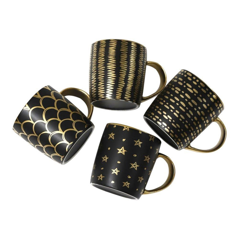 Ceramic Coffee Mug Abstract Print Design 8.5*9 cm (Ctn Box 72 units)
