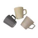 Coloured Ceramic Coffee Mug with Lid Plain Print Design 9.5*10.5 cm (Ctn Box 48 units)