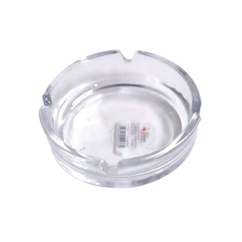 Crystal Cut Modern Clear Round Glass Ashtray 11*9.5/250 ml (Ctn Box 60 units)