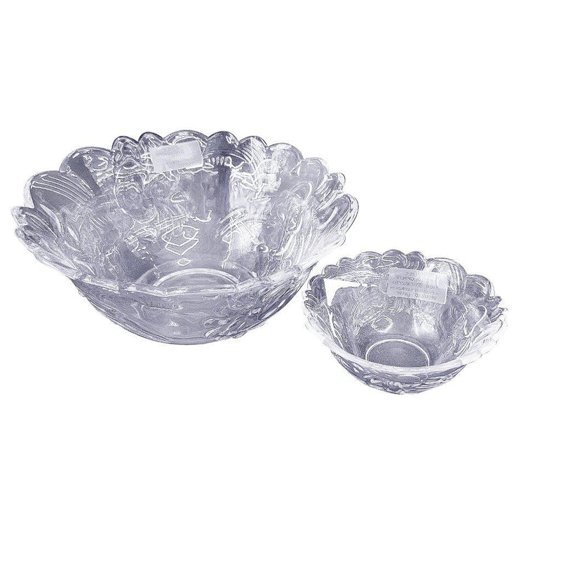 Crystal Cut Glass Ice Cream and Dessert Bowl Set of 7 Pcs 22.3*11/12.5*5.5 cm (Ctn Box 6 units)