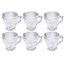 Premium Lead Free Glass Tea Cup Set of 6 Pcs 150 ml (Ctn Box 12 units)