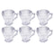 Premium Lead Free Glass Tea Cup Set of 6 Pcs 150 ml (Ctn Box 12 units)