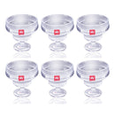 Crystal Cut Glass Footed Ice Cream and Dessert Bowl Set of 3 Pcs 10.5*10 cm (Ctn Box 16 units)