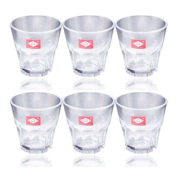 Premium Lead Free Glass Tea Cup Set of 6 Pcs 145 ml (Ctn Box 12 units)