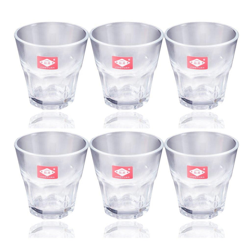 Premium Lead Free Glass Tea Cup Set of 6 Pcs 145 ml (Ctn Box 12 units)