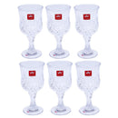 Premium Lead Free Glass Footed Tumblers Set of 6 Pcs 160 ml (Ctn Box 12 units)