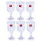 Premium Lead Free Glass Footed Tumblers Set of 6 Pcs 160 ml (Ctn Box 12 units)