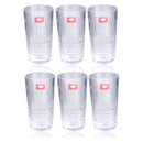 Premium Lead Free Glass Tumblers Set of 6 Pcs 300 ml (Ctn Box 8 units)