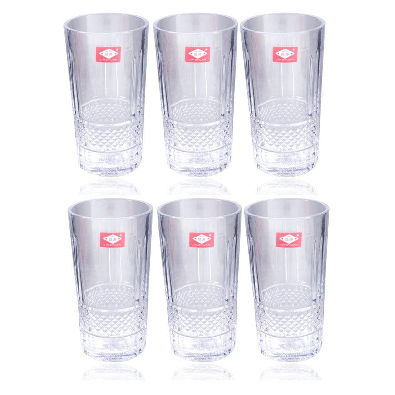 Premium Lead Free Glass Tumblers Set of 6 Pcs 300 ml (Ctn Box 8 units)