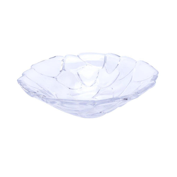 Crystal Glass Serving Dish Round Fruit Plate 25*7 cm (Ctn Box 16 units)