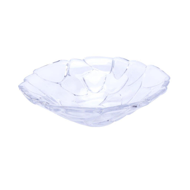 Crystal Glass Serving Dish Round Fruit Plate 25*7 cm (Ctn Box 16 units)