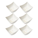 White Ceramic Fine Porcelain Serving and Dipping Bowl Snacks Fruits and Nuts Bowl Set of 6 Pcs 9*4.3 cm (Ctn Box 24 units)