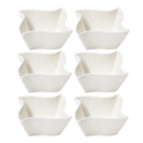 White Ceramic Fine Porcelain Serving and Dipping Bowl Snacks Fruits and Nuts Bowl Set of 6 Pcs 9.5*4.9 cm (Ctn Box 24 units)
