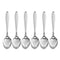 Stainless Steel Tableware Rice Spoon Kitchen Utensils Set of 6 Pcs 20 cm