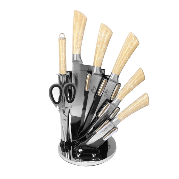 Premium Quality Stainless Steel Chef Kitchen Knife Set of 7 Pcs Mosaic Handle (Ctn Box 12 units)