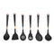 High Quality Plastic Kitchen Cutlery Utensil Spoon Set of 6 Pcs with Stand 40 cm (Ctn Box 12 units)