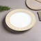 White Ceramic Tableware Ceramic Round Dinner Plate 9'' (Ctn Box 48 units)