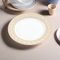 White Ceramic Tableware Ceramic Round Dinner Plate 10'' (Ctn Box 36 units)