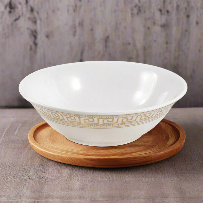 White Ceramic Tableware Ceramic Cereal Bowl Soup Bowl 8'' (Ctn Box 64 units)