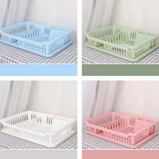 Plastic Dish Drainer Drying Rack Cutlery Holder with Tray 40*29*7 cm  (Ctn Box 36 units)