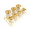 Abstract Print Ceramic Canister Set of 7 Pcs and Stand 650 ml/180 ml (Ctn Box 6 units)