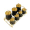 Abstract Print Ceramic Canister Set of 7 Pcs and Stand 650 ml/180 ml (Ctn Box 6 units)