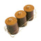 Abstract Print Ceramic Canister Set of 3 Pcs with Wooden Lid and Stand 650 ml (Ctn Box 16 units)