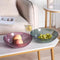 Coloured Embossed Pattern Round Plastic Fruit Bowl 270*80 cm (Ctn Box 30 units)
