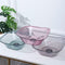 Coloured Plain Pattern Rectangular Plastic Fruit Bowl 273*273*95 cm (Ctn Box 40 units)