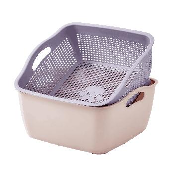 Multipurpose Plastic Laundry Storage Utility Basket 27 cm*26 cm*13 cm  (Ctn Box 50 units)