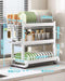 Kitchen Storage Metal Dish Rack 3 Tier Cutlery Storage Organizer 43*27*51 cm (Ctn Box 6 units)
