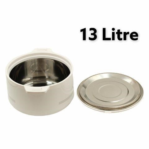 White Hot Pot Insulated Food Warmer Casserole Set of 3 6L 9L 13L 37331SET 2 Pcs/Ctn