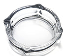 Crystal Cut Modern Clear Round Glass Ashtray 11*3 cm (Ctn Box 72 units)