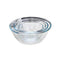 Oval Heat Resistant Borosilicate Glass Salad Bowl Set of 4 Pcs (Ctn Box 4 units)