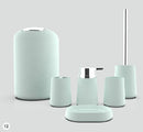 Plastic Colourful Bathroom Accessories Soap Dispenser Toothbrush Holder Set of 6 Pcs (Ctn Box 6 units)