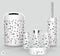 Plastic Colourful Bathroom Accessories Soap Dispenser Toothbrush Holder Set of 6 Pcs (Ctn Box 6 units)